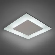 Lustre Embutir Quadrado Iluminação Decorativa Indireta 45x45 Cor Branco Voltagem 110v/220v (bivolt) Foto  mini 1
