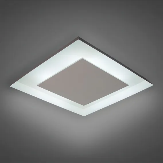 Lustre Embutir Quadrado Iluminação Decorativa Indireta 45x45 Cor Branco Voltagem 110v/220v (bivolt) Foto 1