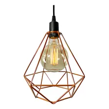 Lustre Luminária Pendente Utron Aramado Class Em 2 Cores Foto mini  3