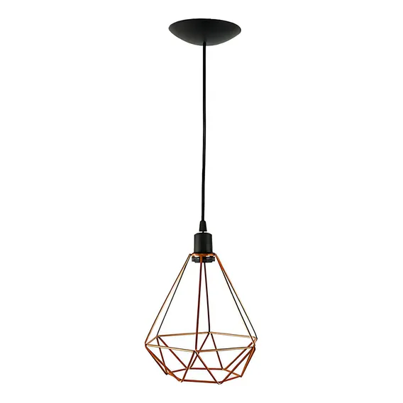 Lustre Luminária Pendente Utron Aramado Class Em 2 Cores Foto 1