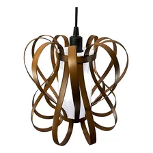 Lustre Luminária Pendente Utron Junco Copo Infinit 29cm Cor Natural Bivolt Foto mini 4