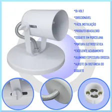 Lustre Luminaria Tipo Spot Dicroica Direcionavel Foco Cor Branco 110V/220V Foto mini  3