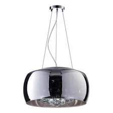 Lustre Para Sala, Quarto, Cozinha 40cm Molise Cristal Cor Cromado 110V/220V (Bivolt) Foto  mini 1