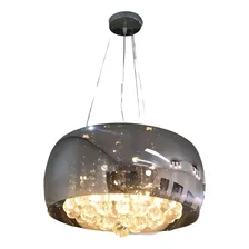 Lustre Para Sala, Quarto, Cozinha 40cm Molise Cristal Cor Cromado 110V/220V (Bivolt) Foto mini 4