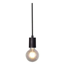 Lustre Pendente - 1 Lâmpada - Alumínio - Preto - 110v/220v Foto  mini 1