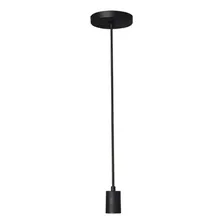 Lustre Pendente - 1 Lâmpada - Alumínio - Preto - 110v/220v Foto mini  2