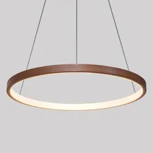 Lustre Pendente Anel Cobre 1 Arco 20w 40cm Led Bivolt St459 Foto mini 4