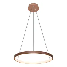 Lustre Pendente Anel Cobre 1 Arco 20w 40cm Led Bivolt St459 Foto mini 1