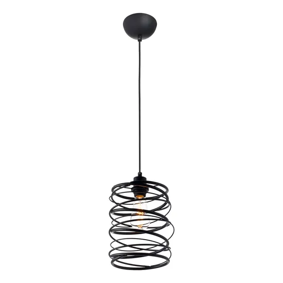 Lustre Pendente Aramado Avant Electra Preto Fosco E27 Foto 1