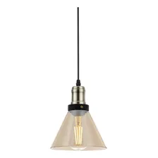 Lustre Pendente Blumenau Vintage Cone Âmbar E27 Bivolt Foto mini 2