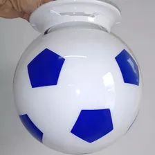 Lustre Pendente Bola De Futebol 20x20 Azul Foto mini 4
