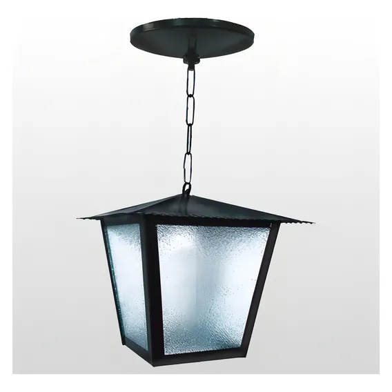 Lustre Pendente Colonial Quadrado L4c - Preto 110V/220V Foto 1