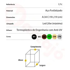 Lustre Pendente Colonial Sextavado L1c Marrom 110V/220V Foto mini 4
