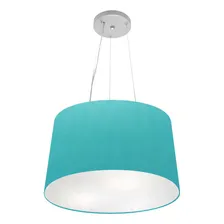 Lustre Pendente Cone Md-4153 45x40cm Turquesa Foto  mini 1