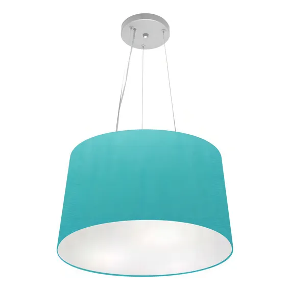 Lustre Pendente Cone Md-4153 45x40cm Turquesa Foto 1