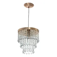 Lustre Pendente Cristal AcrÃlico Manucrillic Cobre Foto mini 1