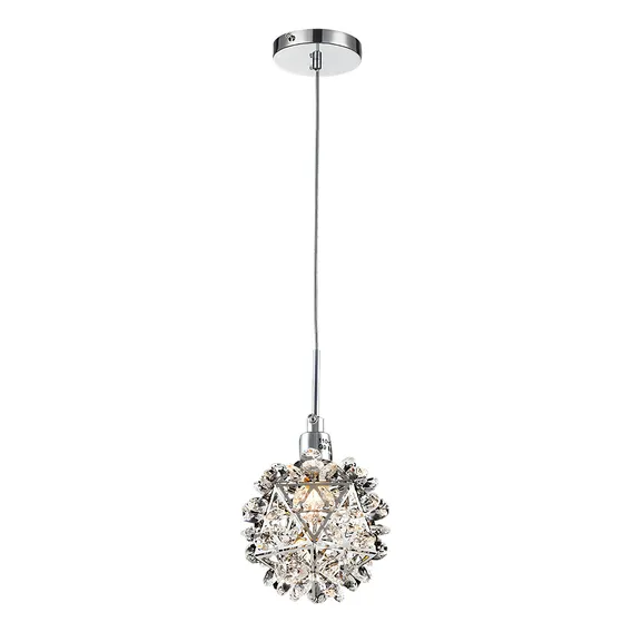 Lustre Pendente Cristal Legitimo K9 Transparente 11cm Promo 110V/220V Foto 1