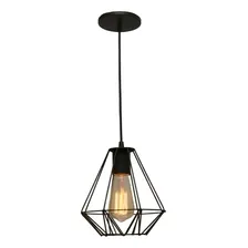 Lustre Pendente Luminária Aramado Diamante Cobre Foto mini 1