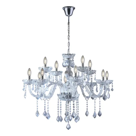 Lustre Pendente Nice 12 Transparente Startec E14 Bivolt 127V/220V Foto 1