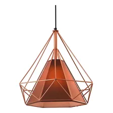 Lustre Pendente Startec Piramidal 38cm Cobre E Café Bivolt Foto  mini 1