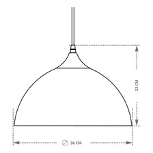 Lustre Pendente Taschibra Brooklyn E27 Bivolt Dourado Foto mini 3
