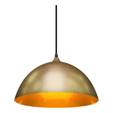Lustre Pendente Taschibra Brooklyn E27 Bivolt Dourado Foto mini 1