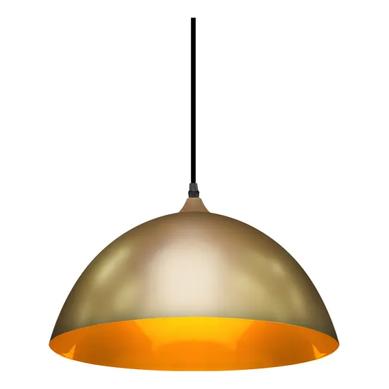 Lustre Pendente Taschibra Brooklyn E27 Bivolt Dourado Foto 1