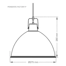 Lustre Pendente Taschibra Factory P Bivolt Preto E27 110V/220V Foto mini 3