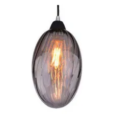 Lustre Pendente Td-3002 Vidro Fumê Taschibra Foto mini 2