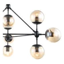Lustre Pendente Volans Preto Contemporâneo 110V/220V Foto mini 3