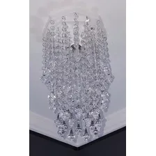 Lustre Plafon Cristal De AcrÃlico 17x27 Cm Sala Hall - Gaby Estrutura Transparente Bivolt Foto mini 4