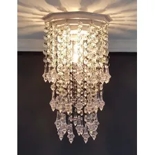Lustre Plafon Cristal De AcrÃlico 17x27 Cm Sala Hall - Gaby Estrutura Transparente Bivolt Foto mini 2