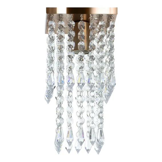 Lustre Plafon De Cristal Acrilico Spark Cobre Maravilhoso Foto 1