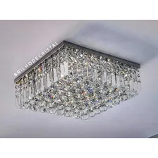 Lustre Plafon De Cristal Legítimo, Base 42x42 Cm Foto mini 4