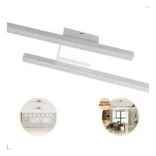 Lustre Plafon Sobrepor 75cm Plafon Style 3000k Luz Quente Cor Branco Foto mini 1
