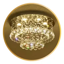 Lustre Redondo Em Cristal Verdadeiro Para Sala, Quarto Foto mini 1