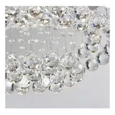 Lustre Redondo Em Cristal Verdadeiro Para Sala, Quarto Foto mini 3
