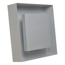 Lustre Sobrepor Branco 50x50 + 4 Lâmpadas Led 110v/220v Foto mini 4
