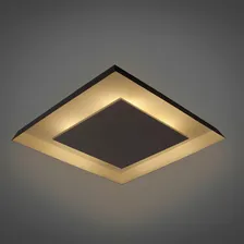 Lustre Sobrepor Iluminação Decorativa Luz Indireta 35x35cm Cor Branco 110V/220V (Bivolt) Foto mini  2
