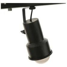 Lustre Spot Trilho Alumínio Preto Triplo 3 Direcionável E27 Foto  mini 1