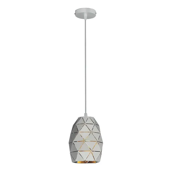 Lustre/pendente Oval Faces Branco Moderno Industrial Startec Foto 1