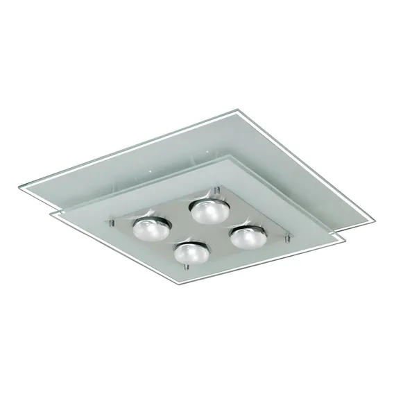 Lustres Sobrepor Sala Quarto Cozinha 40x40 Branco Foto 1