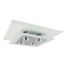 Lustres Sobrepor Sala Quarto Cozinha 40x40 Branco Foto mini  3