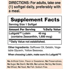 Luteína Lutein Zeaxantina 40mg 120 Softgels Cod. 186 Foto mini 4