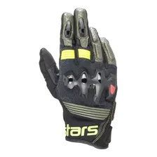 Luva Alpinestars Couro Halo Forest Preto Amarelo Tamanho L Foto mini 2