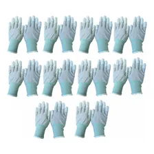 Luva Antiestatica Dedo Emborrachado Pu Grande Kit 10pc Foto mini 1