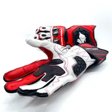 Luva Couro Motoqueiro Esportiva Racing Rabbit Sr2 Cor Vermelho Tamanho G Foto mini 4