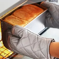 Luva Culinária Térmica Para Forno Quente Cozinha Metalizada Foto mini 4