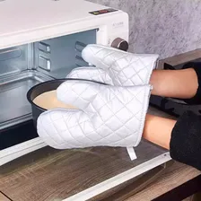 Luva Culinária Térmica Para Forno Quente Cozinha Metalizada Foto mini 2