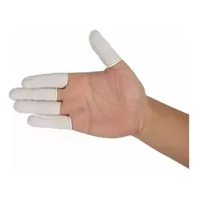 Luva De Dedo Dedeira Látex Manicure Cozinha Estética Kit 100 Foto  mini 1